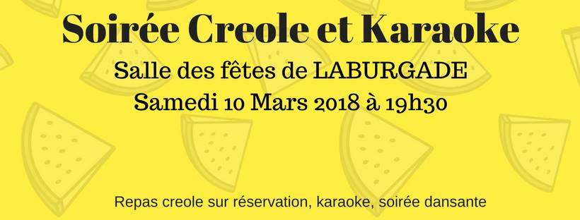 Soiree creole karaoke laburgade