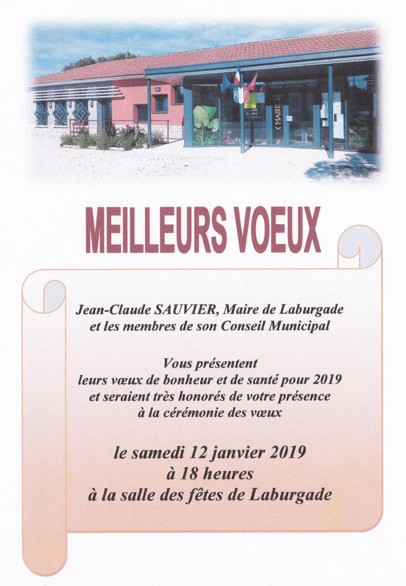 Ceremonie voeux 2019 laburgade