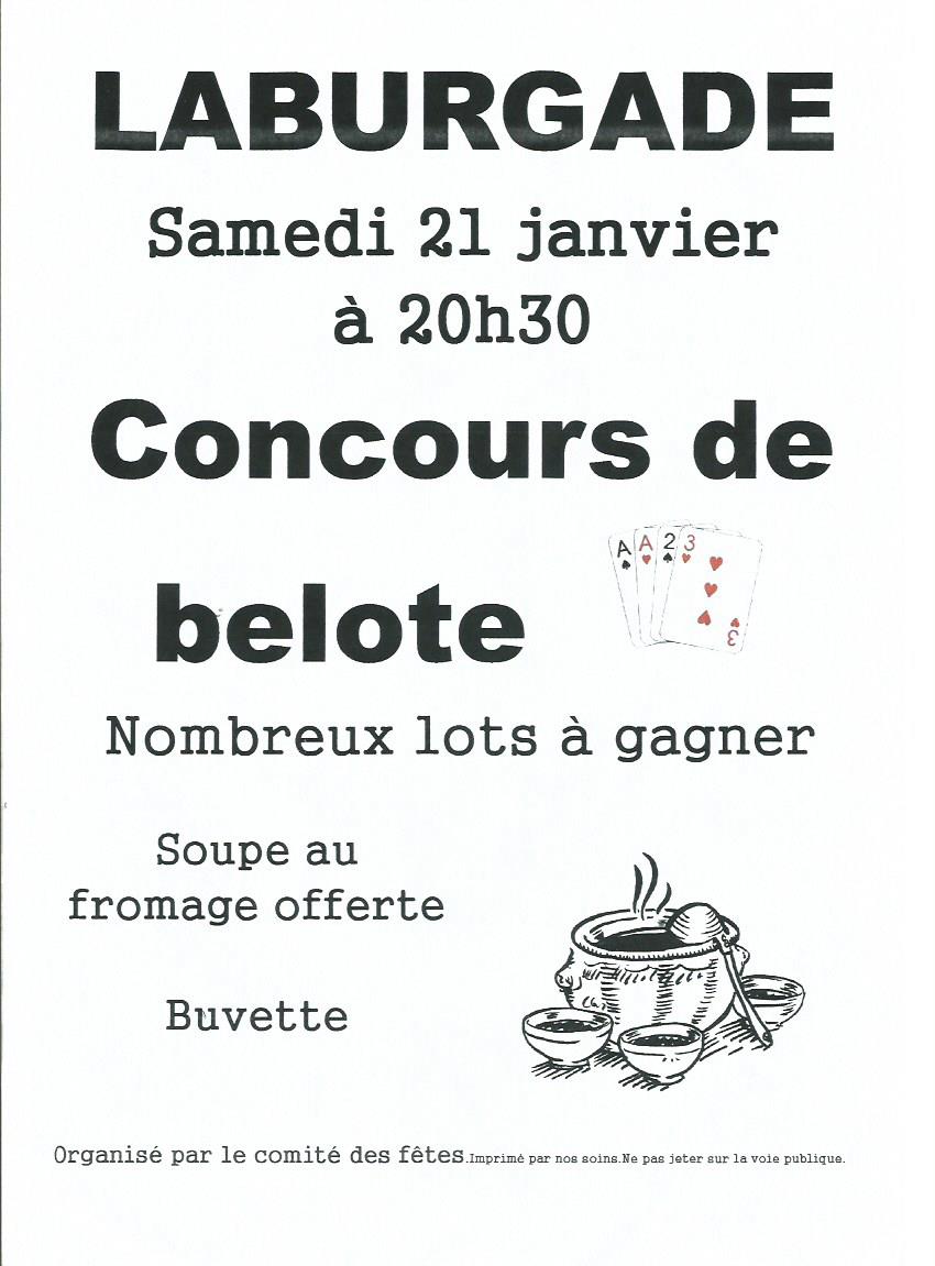 Laburgade concours de belote 2017