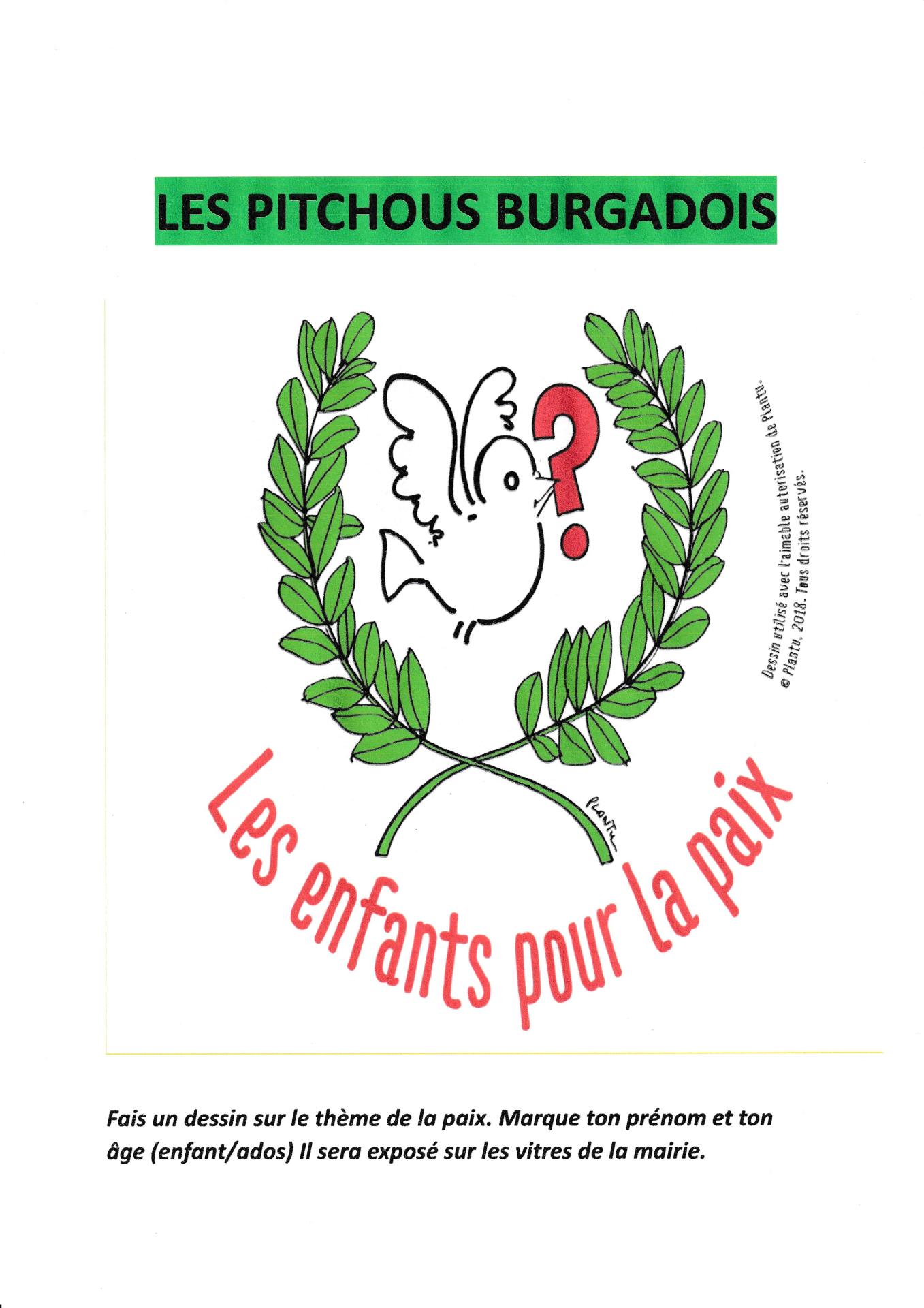 Pitchous burgadois et la paix